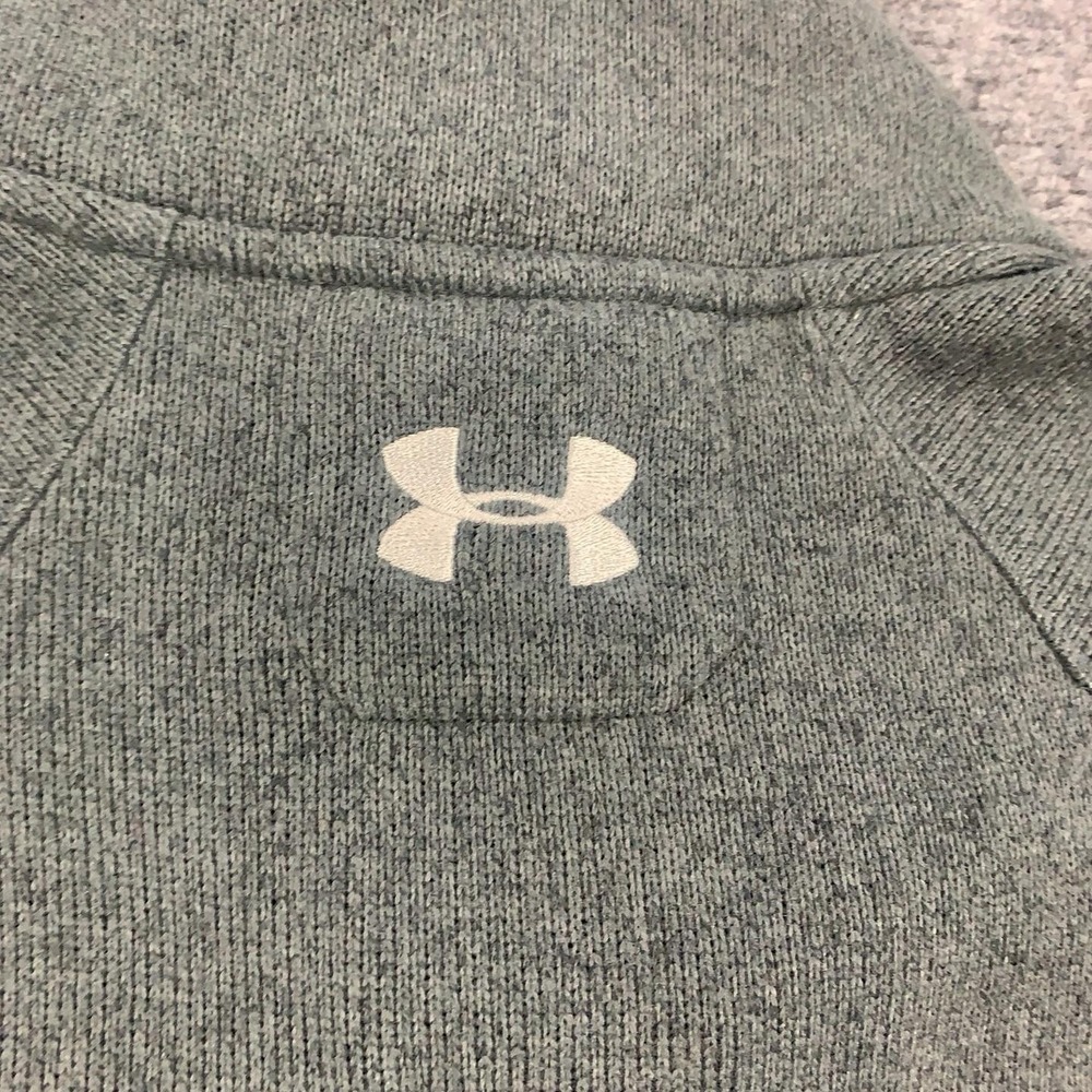 Under Armour Specialist Storm Sweater Mens 2XL Green ColdGear Fleece Pullover - Picture 16 of 16
